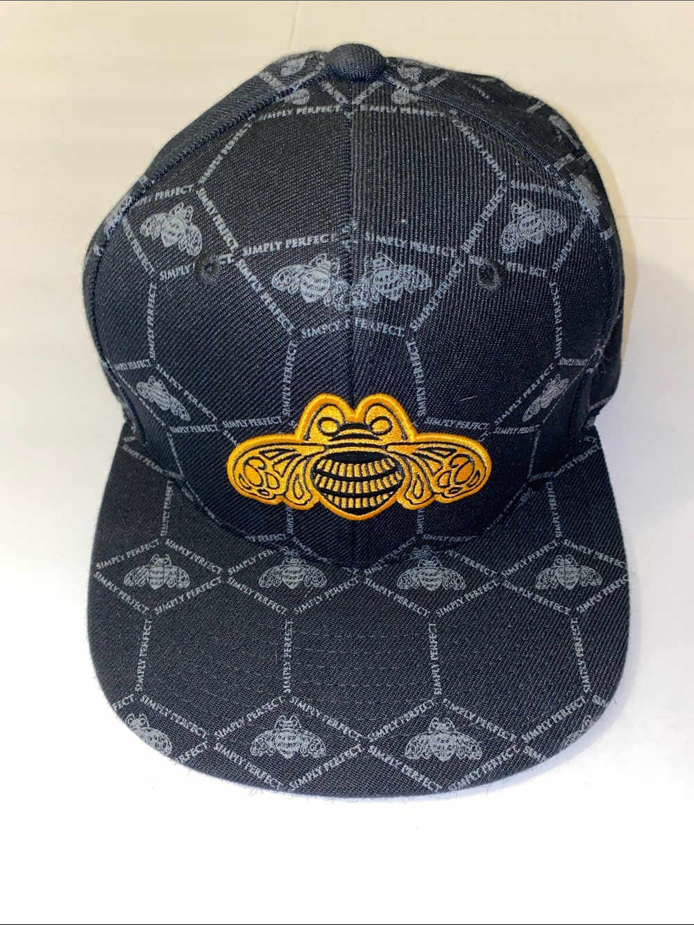 Mitchell & Ness Patron Tequila Black Snapback Hat Cap Bee